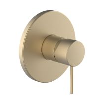 LAUFEN TWINPLUS SLIM Vrchný set podomietkovej sprchovej batérie pre Simibox alebo Simibox Light, PVD svetlo zlatá matná 462, HF505478462000