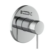 LAUFEN TWINPLUS SLIM Vrchný set podomietkovej vaňovej batérie pre Simibox alebo Simibox Light, s prepínačom, so zavzdušňovacím ventilom, Chróm 100, HF505489100000