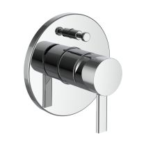 LAUFEN MEDA Vrchný set podomietkovej vaňovej batérie, s prepínačom, pre Simibox alebo Simibox Light, bez zavzdušňovacieho ventilu, Chróm 100, HF506679100000