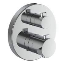 LAUFEN MEDA Vrchná vaňová termostatická sada podomietkovú batériu, s 2-cestným prepínačom, so zavzdušňovacím ventilom, Chróm 100, HF506687100000