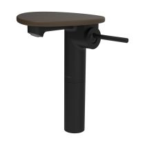 LAUFEN ADA Umývadlová stojánková páková batéria vysoká s výtokom 110 mm, bez výpusti, vrátane poličky bez otvoru, PVD čierna/kávová matná 514, HF506714514060