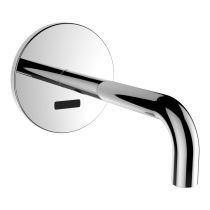 LAUFEN TWINTRONIC Podomietková elektronická umývadlová batéria, na sieťové pripojenie, s IČ senzorom, na studenú alebo zmiešanú vodu, pevný výtok 225mm, pre Simibox Standard a Simibox Light, Chróm 100, HF707025100000