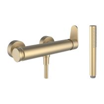 LAUFEN THE NEW CLASSIC Sprchová páková nástenná batéria, chróm, so sprchovým príslušenstvom, PVD svetlo zlatá matná 462, HF900550462600