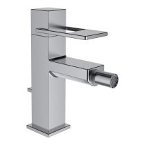 LAUFEN QUADRIGA Bidetová páková batéria, pevný výtok, s automatickým výpustom, kartáčovaná nerez oceľ, PVD inox kartáčovaná oceľ 441, HF901110441000