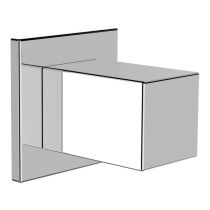 LAUFEN QUADRIGA QUADRIGA pripojenie sprchovej hadice 1/2" so spätným ventilom, Chróm 100, HF901159100000