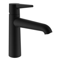 LAUFEN PURE Umývadlová páková batéria, pevný výtok 140 mm, bez automatického výpustu, PVD titán čierný mat 428, HF901704428000