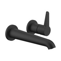 LAUFEN PURE Umývadlová 2-otvorová podomietková batéria, výtok 180 mm, PVD titán čierný mat 428, HF901722428000