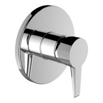 LAUFEN PURE Vrchný set podomietkovej sprchovej batérie pre Simibox alebo Simibox Light, Chróm 100, HF901778100000