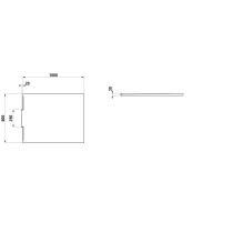 LAUFEN NIA Sprchová vanička, obdĺžniková, odtok do steny, Marbond, 1000x800x30 mm, Antracit 078, H2100320780001