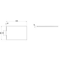 LAUFEN NIA Sprchová vanička, obdĺžniková, odtok do steny, Marbond, 1200x800x30 mm, Kávová matná štruktúrovaná 129, H2100331290001