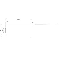 LAUFEN NIA Sprchová vanička, obdĺžniková, odtok do steny, Marbond, 1600x800x34 mm, Kávová matná štruktúrovaná 129, H2100351290001