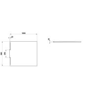 LAUFEN NIA Sprchová vanička, obdĺžniková, odtok do steny, Marbond, 1000x900x28 mm, Antracit 078, H2100360780001