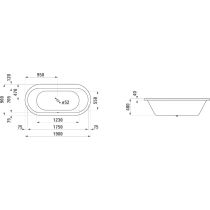 LAUFEN SOLUTIONS Vaňa, vstavaná verzia, 1900x900x480 mm, H2255100000001
