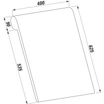 LAUFEN SONAR Gélový podhlavník, samodržiaci, farba svetlo sivá, H2923400870001