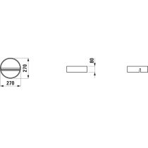 LAUFEN SONAR Polička pre vaňu Sonar, materiál Marbond, Biela 000, H2933400000001