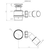 LAUFEN LAUFEN PRO Marbond krytka vaňového výpustu, Biela 000, H2951330000001