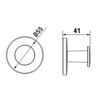 LAUFEN CANA Háčik, Chróm 004, H3811330040001