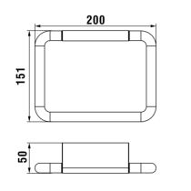 LAUFEN NIXIE Držiak uteráka, Chróm 004, H3811540040001