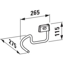 LAUFEN VAL Držiak na uterák, pre umývadlo H815288, Chróm 004, H3812850040001