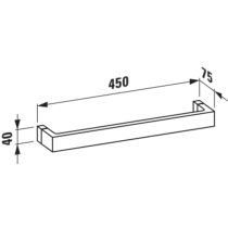 LAUFEN Kartell LAUFEN Držiak na uteráky 450 mm, Modrá 083, H3813310830001