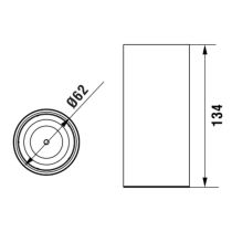 LAUFEN NIXIE Pohárik na zubné kefky, stojaci, Chróm 004, H3821500040001