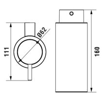 LAUFEN NIXIE Dávkovač mydla nástenný, 200 ml, Chróm 004, H3831520040001