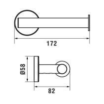 LAUFEN NIARA Držiaky WC papiera, bez krytu, Chróm 004, H3840620040001