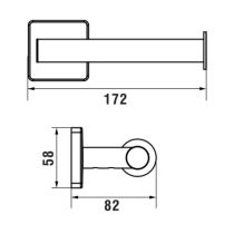 LAUFEN NIARA S Držiaky WC papiera, bez krytu, PVD inox kartáčovaná oceľ 161, H3840721610001