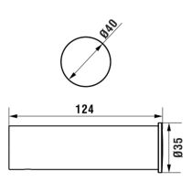 LAUFEN NIXIE Držiaky WC papiera, bez krytu, Biela matná 268, H3841522680001