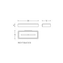 LAUFEN NIXIE Polička do sprchy 301 mm, Chróm 004, H3851510040011