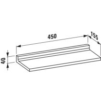 LAUFEN Kartell LAUFEN Polička na stenu 450 mm, Medená 089, H3853300890001