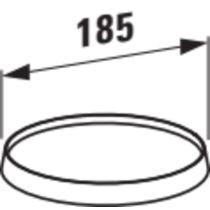 LAUFEN Kartell LAUFEN Polička závesná 185 mm, Chróm 004, H3853330040001
