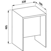LAUFEN Kartell LAUFEN Stolička, Dymová 085, H3893300850001