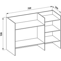 LAUFEN Kartell LAUFEN Polica, Smaragdová zelená 092, H3893310920001