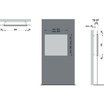 LAUFEN FRAME 25 Inštalačný rám pre montáž do steny, pre zrkadlové skrinky 800 mm, H4085809000001