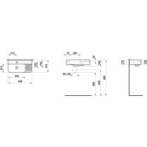 LAUFEN VAL Umývadielko, 600x310 mm, Biela LCC Active A00, H815285A001121