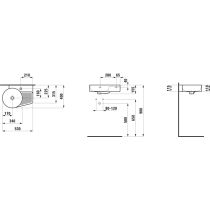 LAUFEN VAL Umývadielko, 530x400 mm, Biela LCC Active A00, H815288A001561