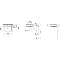 LAUFEN VAL Umývadielko, brúsená spodná hrana, 450x420 mm, Biela LCC Active A00, H816280A001041