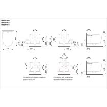 LAUFEN CLEANET ALVIA Závesné WC, hlboké splachovanie, Silent Flush, vrátane WC sedadla s poklopom s aut. zdvíhaním a sklápaním so spomaľovaním, vyhrievanej dosky, dial. ovládanim, Wi-Fi, sušenia, UV dezinfekcie a ambient osvetlenia, Biela LCC 400, 600x410