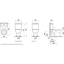 LAUFEN LAUFEN PRO, WC kombi, hlboké splachovanie, VARIO odpad, vrátane inštalačnej sady, Biela 000, 700x360 mm, H8249580000001