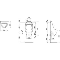 LAUFEN TAMARO Pisoár so senzorom, H8401040000001