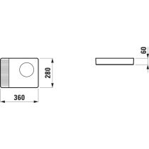 LAUFEN VAL Misa obdlžníková , Biela 000, H8702820000001