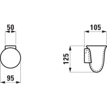 LAUFEN THE NEW CLASSIC Držiak na zubné kefky, vrátane inštalačnej sady, Biela 000, H8738540000001