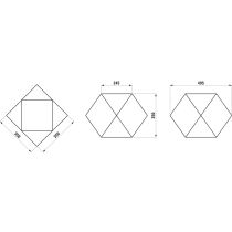 LAUFEN HOME COLLECTION Keramický mnohosten 'Ikos', len dekorácia, Biela 000, H8777710000001