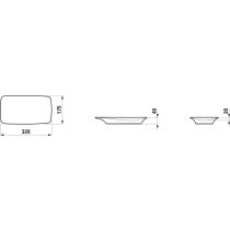 LAUFEN HOME COLLECTION Keramická odkladacia miska 'Aurelio', Grafit mat 758, H8777797580001