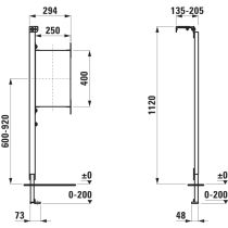 LAUFEN INEO Podporná tyč pre rukoväť a systém na uchytenie, ľavá, H8926670000001