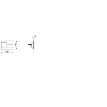 LAUFEN INEO WC tlačidlo INEO SKYLINE, Dual Flush, Biela 000, H9001180000001