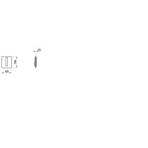 LAUFEN INEO Pisoárový automatický splachovač INEO E-AU104 s infračerveným senzorom, sieťové napájanie, Biela 000, H9091040000001