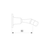 LAUFEN SHOWER PROGRAMME Držiak otočný, Chróm 100, HF105713100000