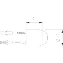 LAUFEN SHOWER PROGRAMME Pevný držiak ručnej sprchy, Chróm 100, HF105721100000